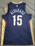 NBA 15 Alvarado New Orleans Pelicans Maillot Marine